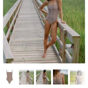 Chic Patterned One Piece Swimsuit